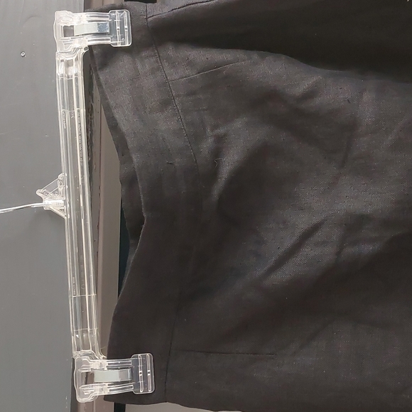 Expressions New York Black Linen Skirt Sz 10 - Picture 2 of 12